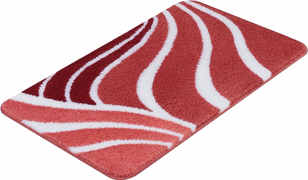 Kleine Wolke Badematte "Flame" Höhe 15 mm rutschhemmend beschichtet fußbode günstig online kaufen