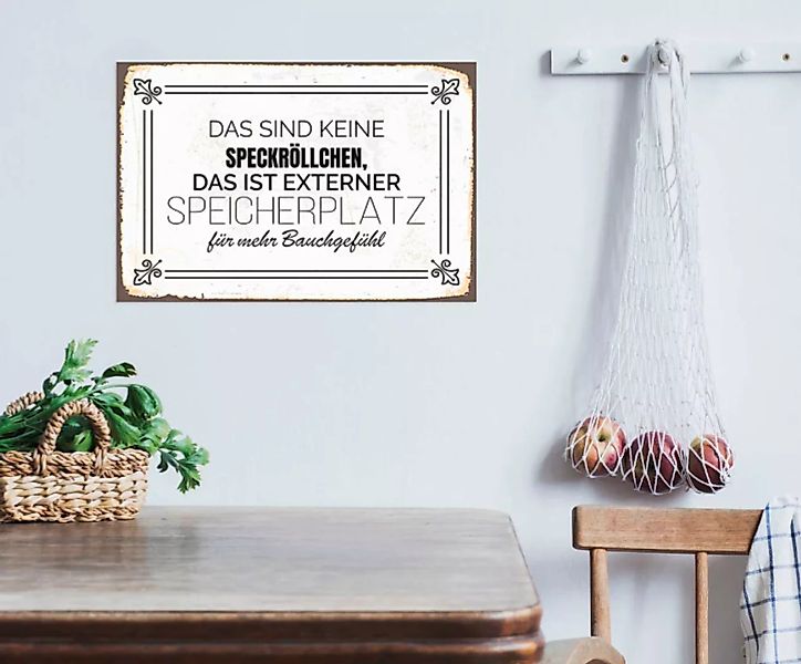 queence Metallbild "Externer Speicherplatz", Schriftzüge, (1 St.), Sprüche, günstig online kaufen
