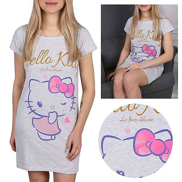 Sarcia.eu Nachthemd Hello Kitty Graues Damen günstig online kaufen