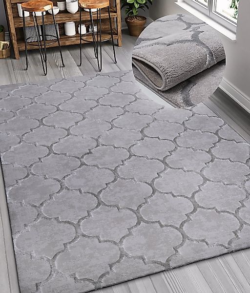 my home Teppich Badra Kurzflor, rechteckig, günstig online kaufen