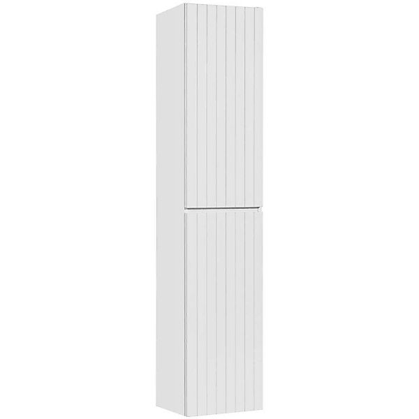 Badmöbel Hochschrank IRAKLIO-56 in weiß matt mit 2 Türen, B/H/T: ca. 35/160 günstig online kaufen