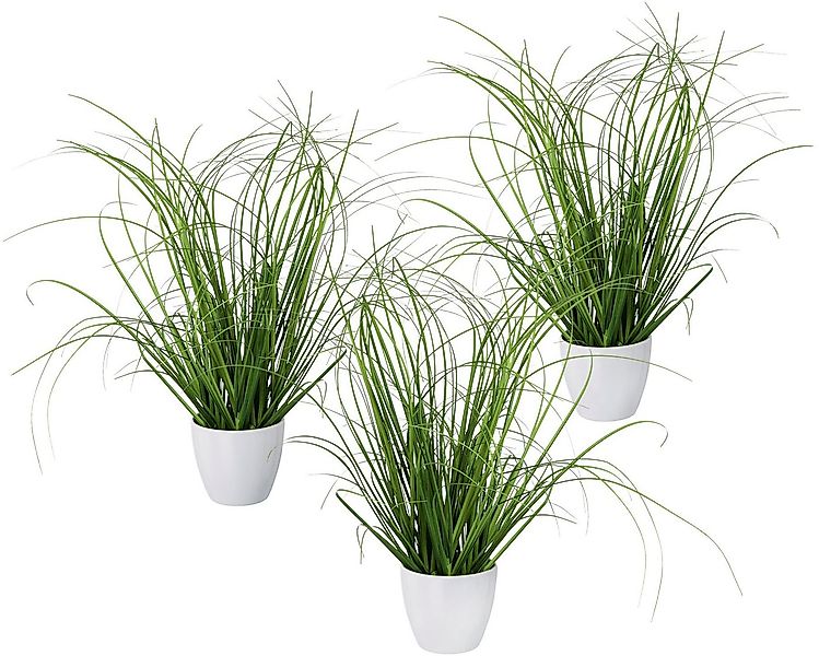 Kunstgras Grasbusch, Creativ green, Höhe 40 cm, 3er Set, im dekorativen Kun günstig online kaufen