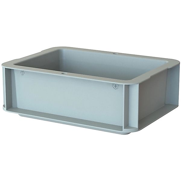 Eurobox-System Box Vollwand 30 x 20 x 12 cm Grau günstig online kaufen