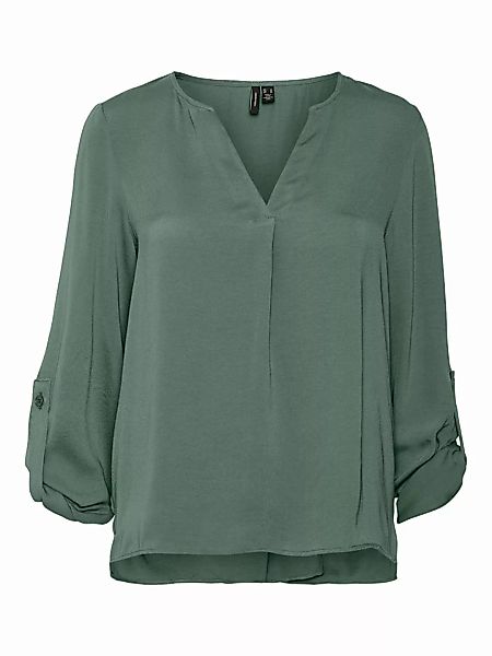 VERO MODA Fold-up Bluse Damen Grün günstig online kaufen