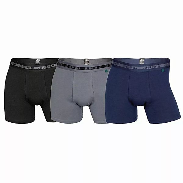 JBS Herren Boxer Shorts, 3er Pack - Pants, atmungsaktiv, Single Jersey, Str günstig online kaufen