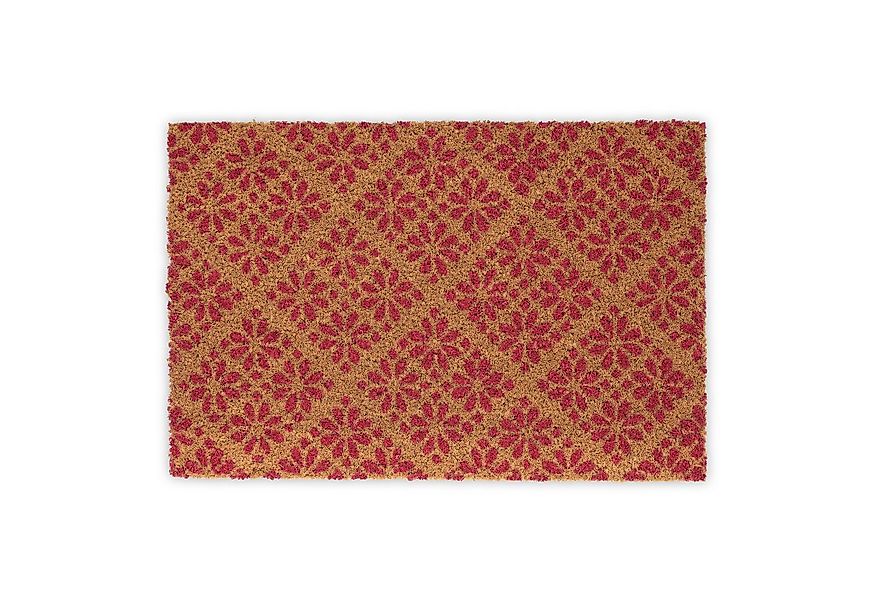 relaxdays Fußmatte im floralen Desig, rechteckig, Höhe: 15 mm günstig online kaufen