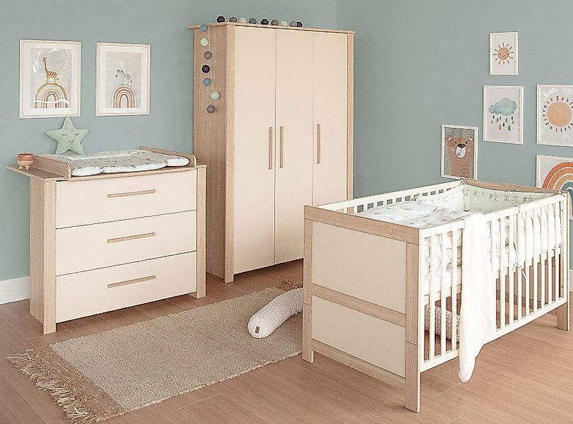 roba® Babyzimmer-Komplettset Momo - modernes Kinderzimmer günstig online kaufen