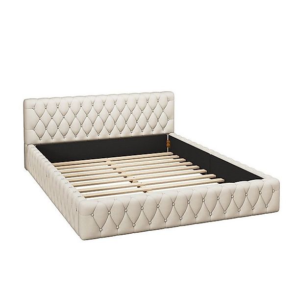 Gotagee Polsterbett 140x200cm Doppelbett modern Jugendbett Velours Gästebet günstig online kaufen