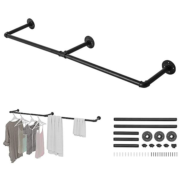 Youyijia Kleiderständer Kleiderständer Wandmontage 110cm Industrierohr günstig online kaufen