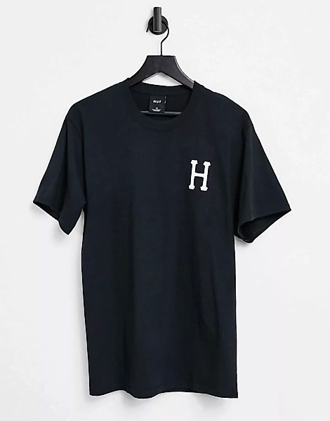 HUF – Essentials – Klassisches T-Shirt in Schwarz günstig online kaufen