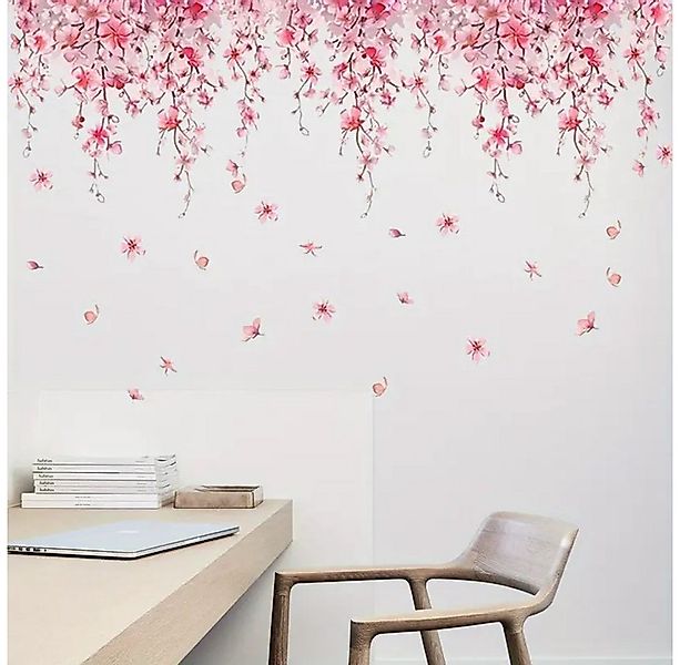 Montegoni Wandsticker Kirschblüten Wandtattoo Rosa Blume Frühling Aufkleber günstig online kaufen