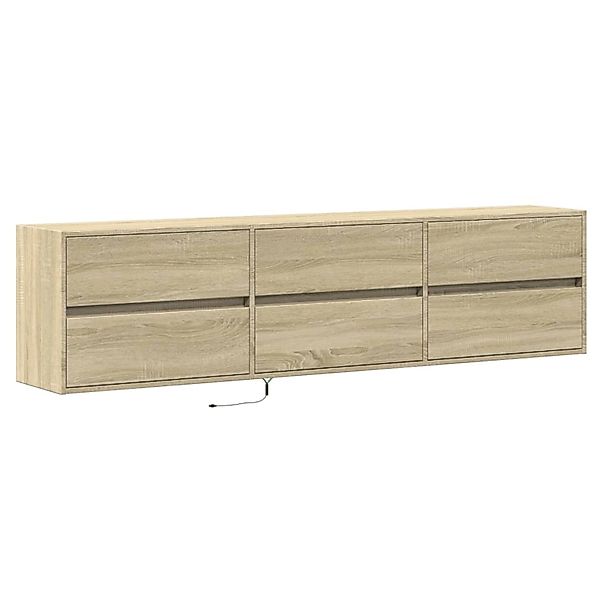 vidaXL TV-Wandschrank mit LED Sonoma-Eiche 180x31x45 cm 3307935 günstig online kaufen