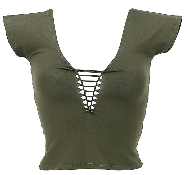 Guru-Shop T-Shirt Bauchfreies Goa Psytrance Pixi Shirt, Choli Top.. Festiva günstig online kaufen