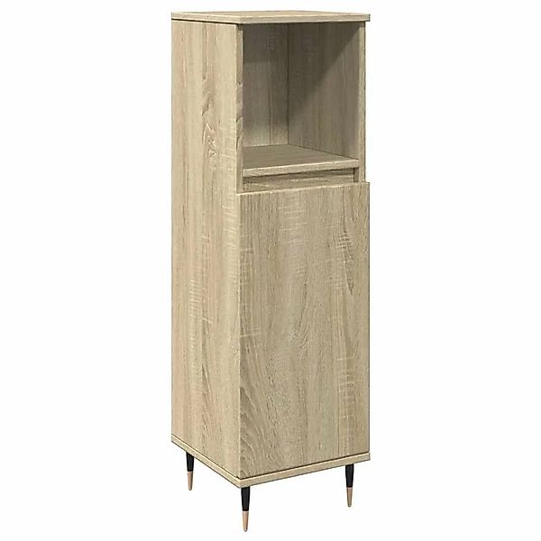 vidaXL Badschrank Sonoma-Eiche 30x30x100 cm Holzwerkstoff 849670 günstig online kaufen