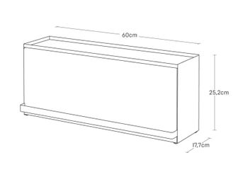 Yamazaki Küchenregal "Tower" kleiner Küchenorganizer 60x25x17cm günstig online kaufen