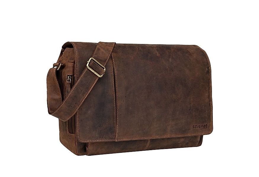STILORD Laptoptasche "Elias" Echtleder Herren Umhängetasche 15,6 Zoll Busin günstig online kaufen