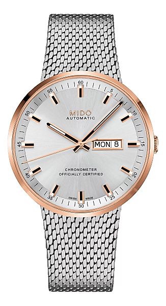Mido COMMANDER ICNE Automatik Chronometer silver/ros M031.631.21.031.00 Her günstig online kaufen