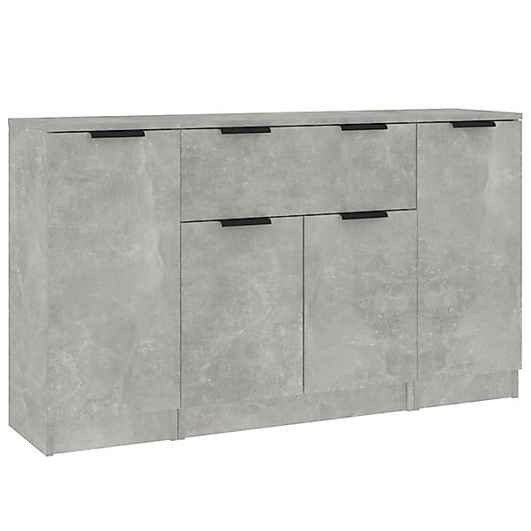 vidaXL Sideboards 3 Stk Betongrau Holzwerkstoff 3115831 günstig online kaufen