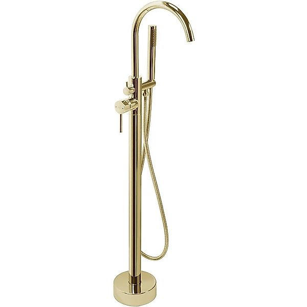 wohnwerk.idee Standarmatur Freistehende Badewannenarmatur Mono Gold günstig online kaufen