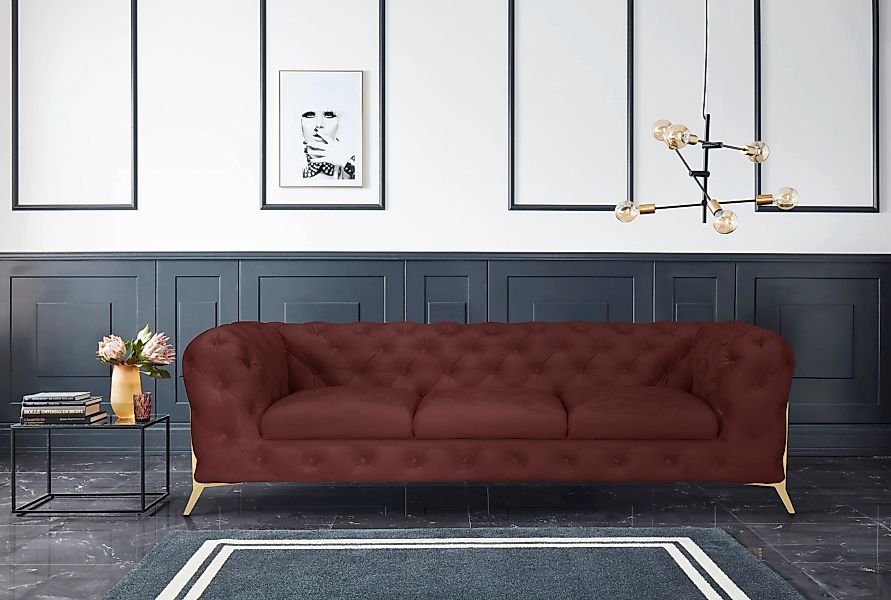 Leonique Chesterfield-Sofa "Amaury", aufwändige Knopfheftung, moderne Chest günstig online kaufen