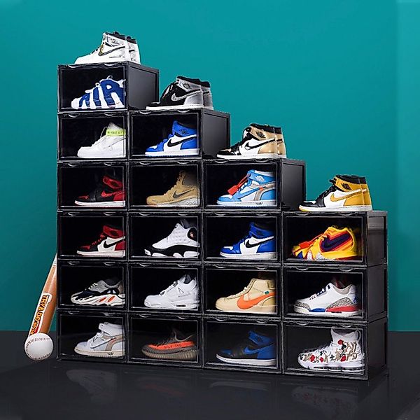 PUCHIKA Schuhbox Typ-D, Aufbewahrungsbox stapelbar, 6er günstig online kaufen