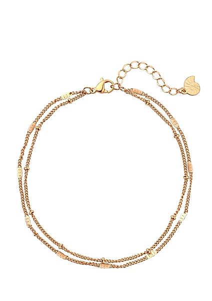 Hey Happiness Fußkette Layer Plättchen Kugeln günstig online kaufen