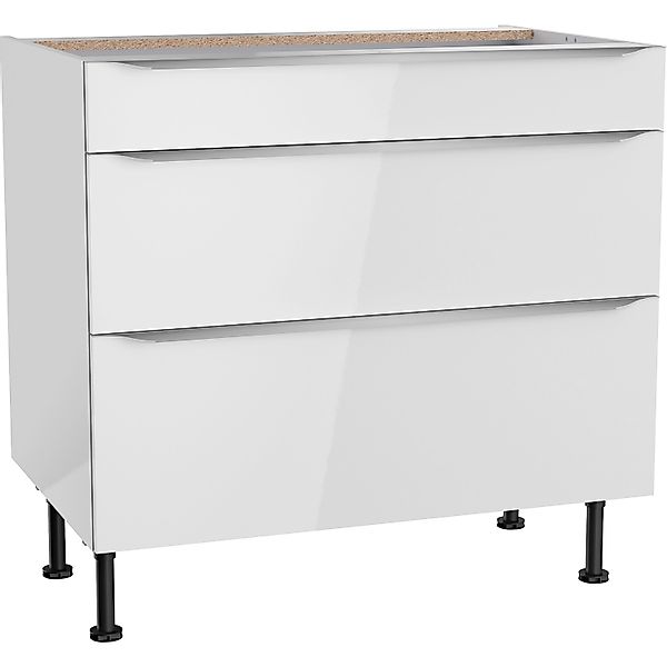 Optifit Küchen-Unterschrank mit 3 Auszügen Arvid986 90 cm x 87 cm x 58,4 cm günstig online kaufen