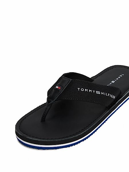 Tommy Hilfiger Zehentrenner "HILFIGER LEATHER BEACH SANDAL", Dianette, Somm günstig online kaufen