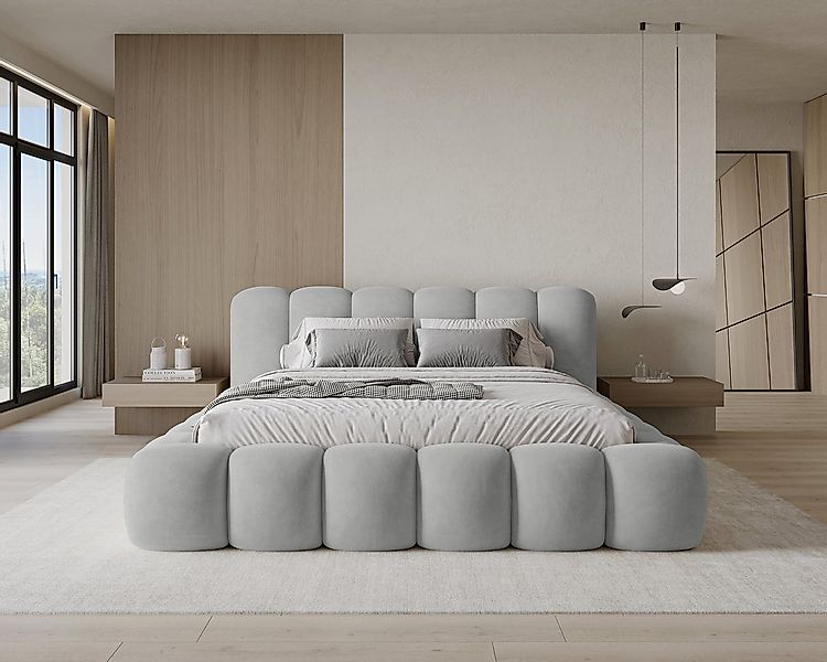 Chilly Möbel Polsterbett Stone Samt Stoff 180x200 cm mit Stauraum Velluto 1 günstig online kaufen