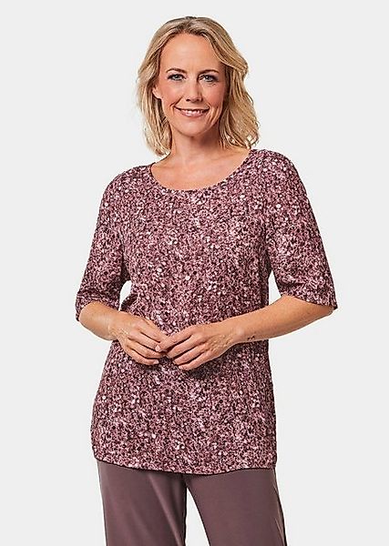 GOLDNER Druckbluse Kurzgröße: Chiffonbluse mit farbbrillantem Druck günstig online kaufen