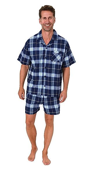 Normann Pyjama Normann Herren Flanell kurzarm Schlafanzug Shorty – auch in günstig online kaufen