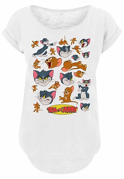 F4NT4STIC T-Shirt "Long Cut T-Shirt Tom and Jerry TV Serie Many Faces", Dam günstig online kaufen