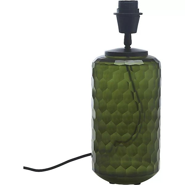 PR Home Gabby Glas Tischlampe Grün mit Wabenmuster E27 günstig online kaufen