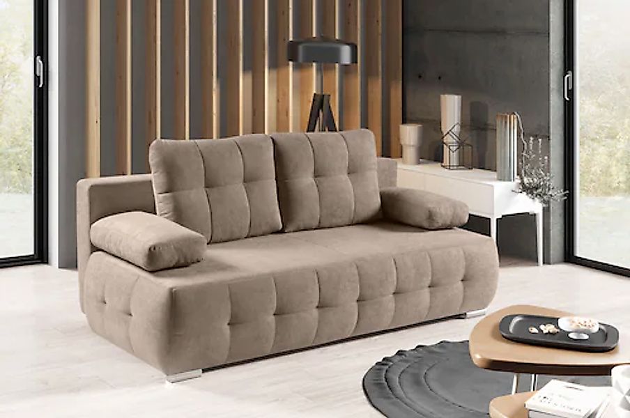 WERK2 Schlafsofa "Indigo", 2-Sitzer Sofa und Schlafcouch mit Federkern & Be günstig online kaufen