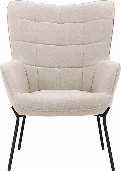 OTTO home Loungesessel "Luukas, Ohrensessel mit Metallbeinen," 1 Stk. tlg. günstig online kaufen