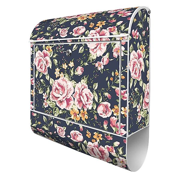 Banjado Design Briefkasten Weiß Pulverbeschichtet 39x47x14cm 2 Schlüssel Mi günstig online kaufen