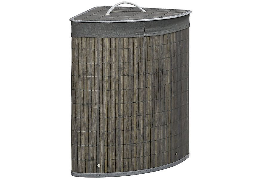 HOMCOM Wäschekorb mit Deckel 55L Laundry Baskets mit Griffen, herausnehmbar günstig online kaufen