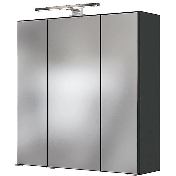 Held Möbel 3D-Spiegelschrank Bari 60 cm Graphitgrau günstig online kaufen