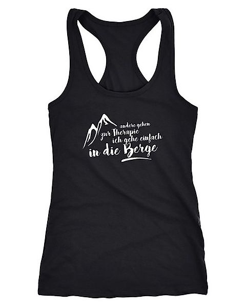 MoonWorks Tanktop Damen Tanktop Ich gehe einfach in die Berge Wandern Klett günstig online kaufen