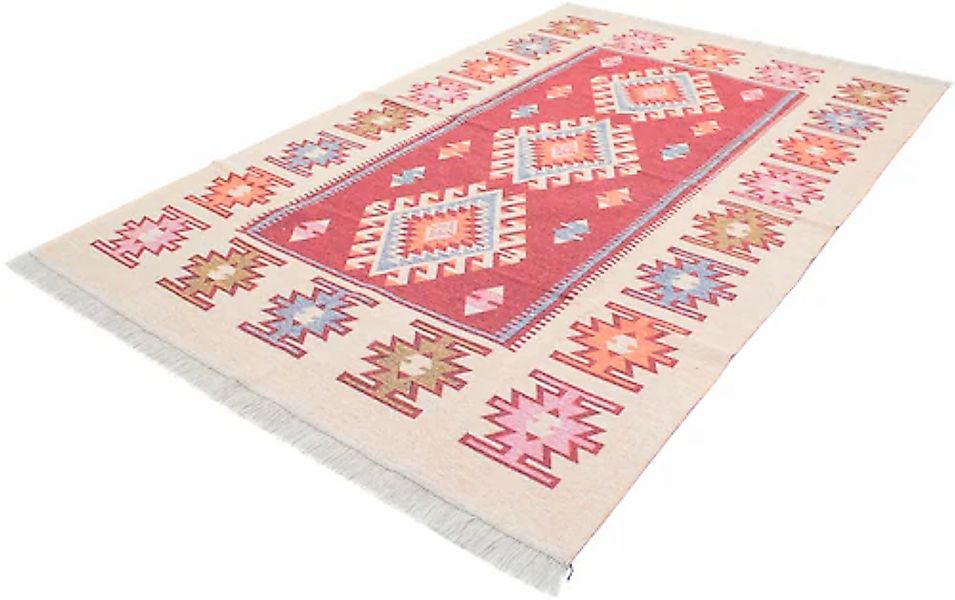 morgenland Wollteppich »Kelim Teppich - Trendy »Ariz« Rechteckig«, rechteck günstig online kaufen