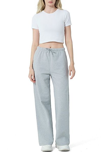 R-CAMP Sweathose Jogginghose Damen Lang Weite Sporthose Weites Bein Baumwol günstig online kaufen