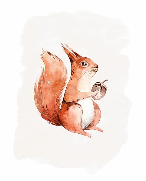 Komar Bild "Hungry Squirrel" Natur 1 Stk. tlg. Wandbild zur Dekoration - oh günstig online kaufen