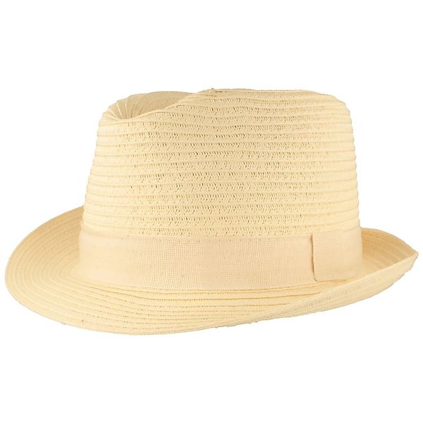 Fiebig Strohhut Papier Trilby mit Ripsband günstig online kaufen