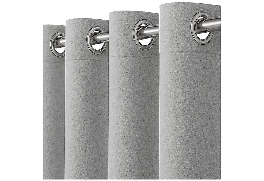 heimtexland Vorhang Thermo-Gardine Filz Deko Ösenschal blickdicht (1 St), Ö günstig online kaufen