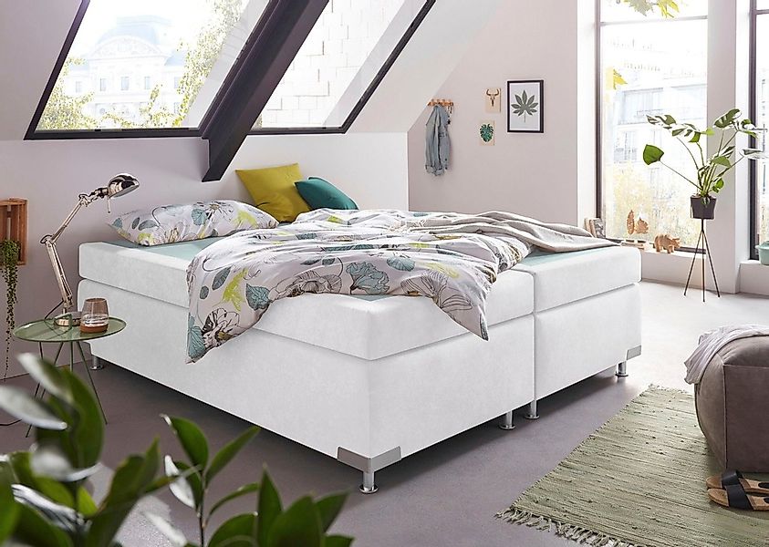 Westfalia Schlafkomfort Boxspringbett "Holland" ohne Kopfteil, frei im Raum günstig online kaufen