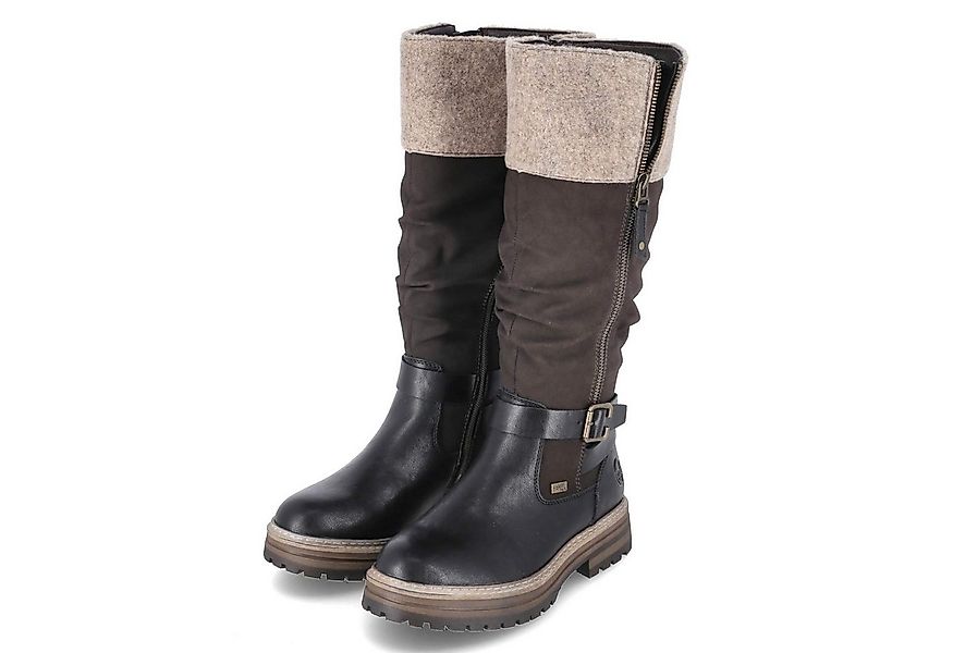 Rieker Rieker 93092-90 Damen Textil & Synthetik schwarz Winterstiefel günstig online kaufen