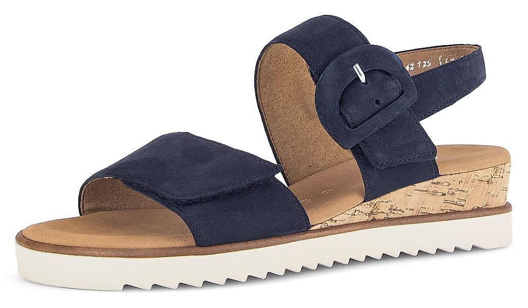 Gabor GENUA Keilsandalette, Riemchensandale, Sommerschuh, Komfortschuh günstig online kaufen