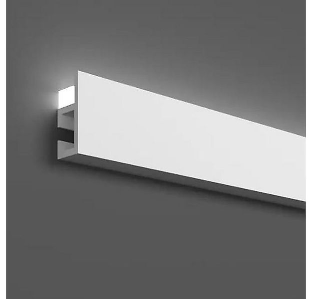 PROVISTON Stuckleiste Polymer, 22 x 48 x 2000 mm, Weiß, Stuckleiste, Wandle günstig online kaufen