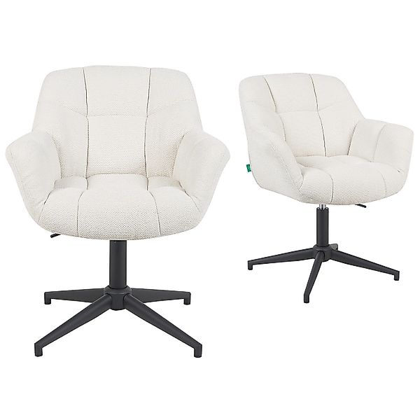 DUBI Möbel Polsterstuhl Mika-Luka 2er-Set, pulverbeschichtet, günstig online kaufen