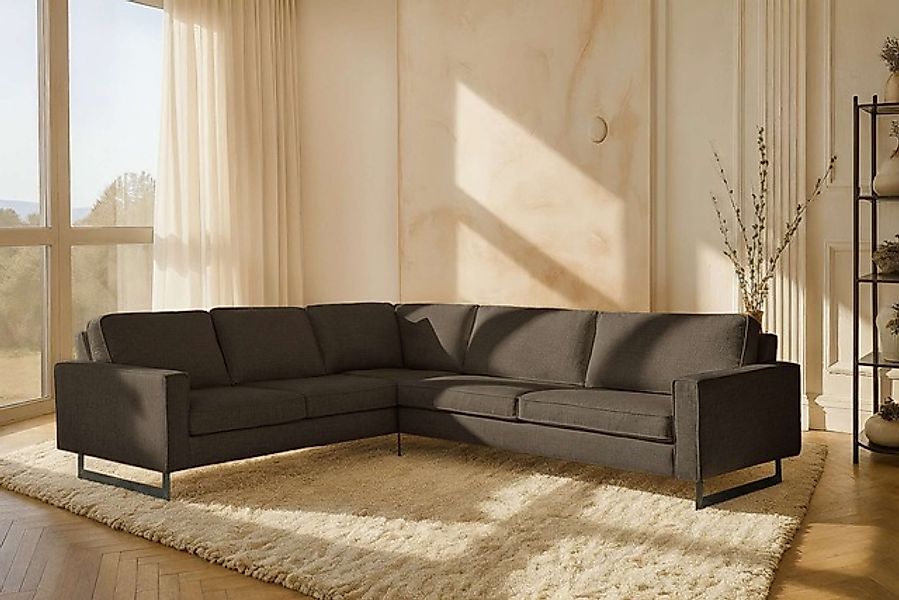 Home affaire Ecksofa »Pinto, XXL, 250/290 cm, langer Schenkel, Ottomane« Co günstig online kaufen